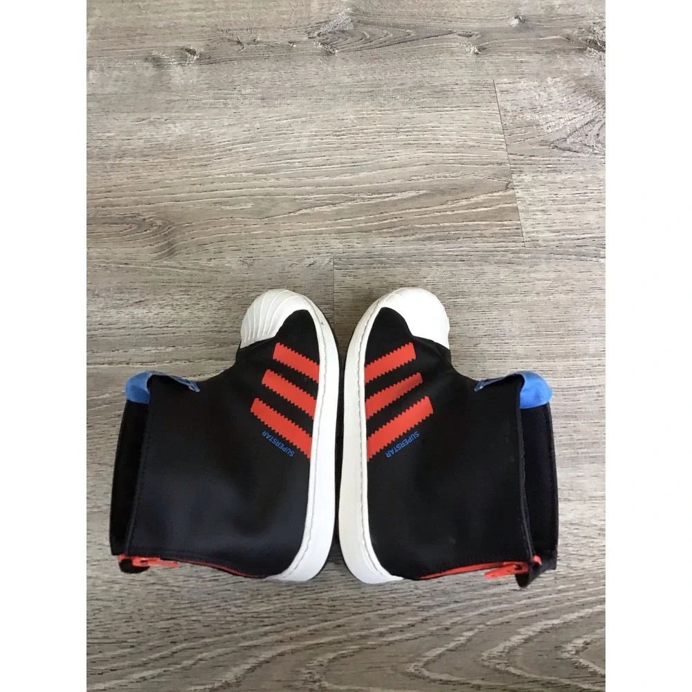 ADIDAS Superstar 360 Rain Boot J 'Black Bright Red' S23967 Kids 12K